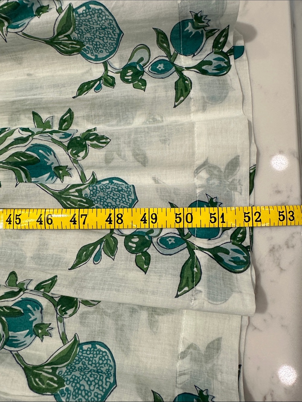 Hannah Cotton Voile Green Floral Maxi Dress - Picture 12 of 13